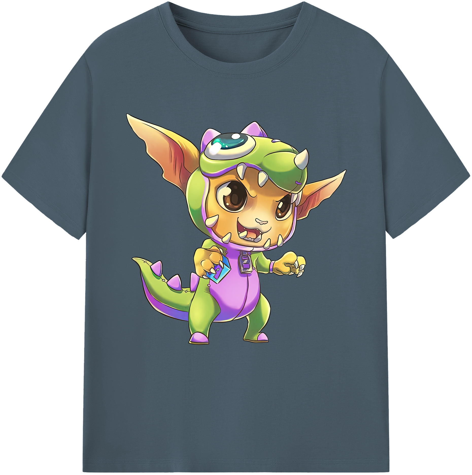 リーグ・オブ・レジェンド League of Legends LOL 綿100％半袖Tシャツ（フロントプリント）